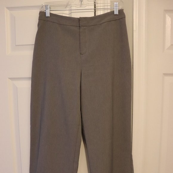 High-Waisted Grey Slacks - Picture 1 of 5